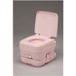 本格派ポータブル水洗トイレピンク 10リットル