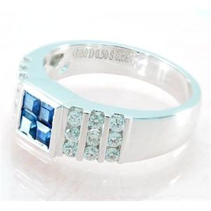 �ӕʏ��t�� �V�R�_�C�������h ���u���[�T�t�@�C�A�����O0.68ct 0.50ct �� WSRA49 K18WG