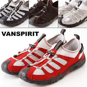 VANSPIRIT(ヴァンスピリット) メンズモックシューズ レッド LLサイズ