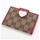 GUCCI(グッチ) ハートホック パスケース 224261FFPAG 9761・キャンバス/Beige