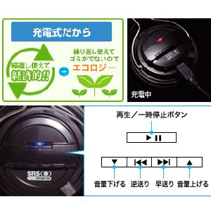 【1月12日まで期間限定特価】Bluetooth version2.1対応 ワイヤレスヘッドフォン ブラック