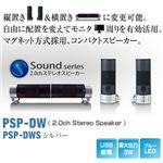 Princeton Dual Way Speaker　（USB給電PC用スピーカー）　シルバー PSP-DWS