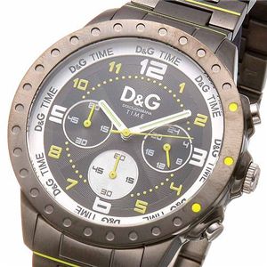D&G(ディー・アンド・ジー) NAVAJO クロノグラフ DW0193/ブラック×イエロー