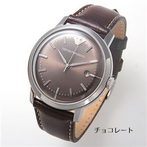 EMPORIO ARMANI(エンポリオ・アルマーニ) レザーウォッチ  AR0571／チョコレート