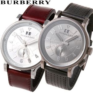 BURBERRY(バーバリー) メンズ デュアルタイム レザーベルトウォッチ BU7682/ガンメタル