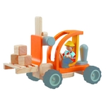 ★PLAN TOYSの木製玩具（木のおもちゃ）★6308★ フォークリフト