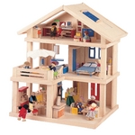 ★PLAN TOYSの木製玩具（木のおもちゃ）★71081★ テラスドールハウス