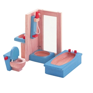 ★PLAN TOYSの木製玩具（木のおもちゃ）★7308★ カラーバスルーム