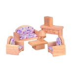 ★PLAN TOYSの木製玩具（木のおもちゃ）★9015★ クラシックリビングルーム