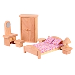 ★PLAN TOYSの木製玩具（木のおもちゃ）★9016★ クラシックベッドルーム