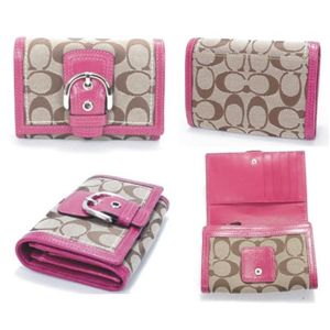 COACH(�R�[�`) �\�[�z�[ �V�O�l�`���[ �R���p�N�g �N���b�`���z �s���N