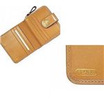 COACH(コーチ) シグネチャーストライプジップ2つ折財布 キャメル