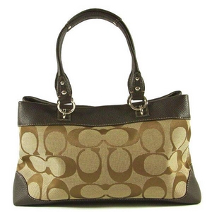 COACH（コーチ） ショッパーバッグ ペネロピ シグネチャー ブラウン 14422 円高還元 