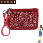 コーチ 小銭入れ キーケース COACH コーチ ジュエル レザー ミディアム スキニー ゴールド 43298 セール 2010