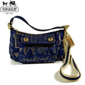 COACH(コーチ) POPPY 2wayショルダーバッグ グルーヴィー ブルージーン 15302
