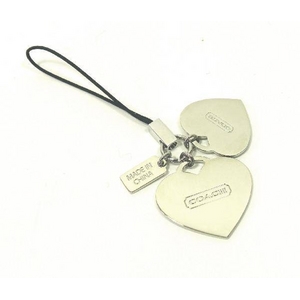 Coach(コーチ) ストラップ シグネチャー エナメル ハート セルフォン ランヤード S3827