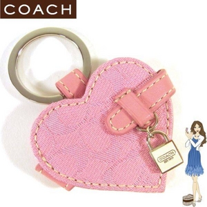 Coach(コーチ) キーホルダー シグネチャー ハート ピクチャー フレーム キーフォブ 92452