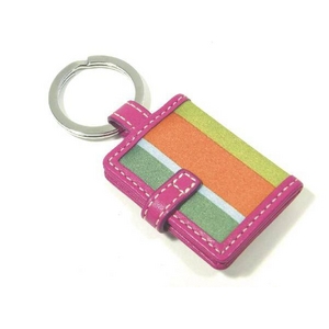 Coach(コーチ) キーホルダー マルチ レガシー ストライプ ピクチャー フレーム キーフォブ 92364