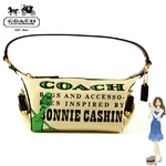 Coach(コーチ) バッグ ボニー アップリケ トップハンドル アイボリー42583