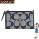 Coach(コーチ) 小銭入れ シグネチャー ミニ スキニー ネイビー 42840
