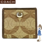 Coach(コーチ) 財布 グラマシー オプアート スモールウォレット カーキ 42941