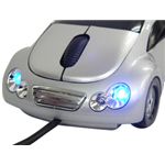 車型オプティカルマウス(スピーカー付) VR-16888 シルバー