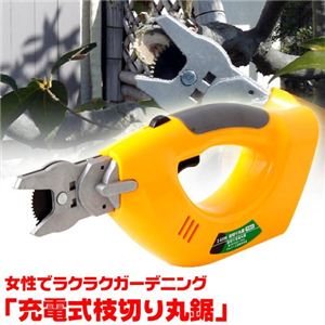 女性でラクラクガーデニング「充電式枝切り丸鋸」 