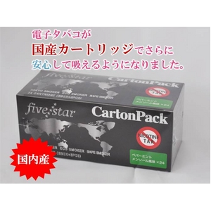 【電子タバコ】FIVE STARカートリッジ ペパーミントメンソール　カートンパック