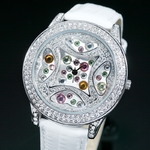 �yDolce Medio�z�N���X�^���X�g�[���E�H�b�`�@DM8508-WH 