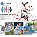 【日本正規品】POWER BALANCE（パワーバランス） シリコン・ブレスレット（ピンク/ホワイト Mサイズ)
