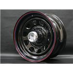 DAYTONA(デイトナ) 自動車用ホイール BLACK 16インチ ×7J +35 6穴 4本(1台分)