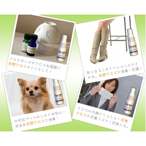 天然アロマリキッド【シーロマ】香り：ローズ　ハンディースプレー　30ml
