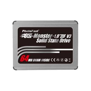 Photo fast G-Monster 1.8�C���`ZIF V3 40�s����pSSD PF18Z64GSSDZIFV3(64GB)