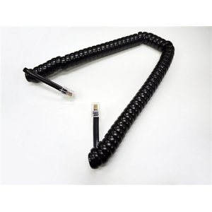 ミヨシ　受話器用カールコード　黒　30Cm　　TCC-403BK　　【10本セット】