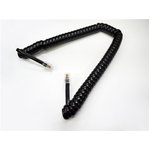 ミヨシ　受話器用カールコード　黒　30Cm　　TCC-403BK　　【10本セット】
