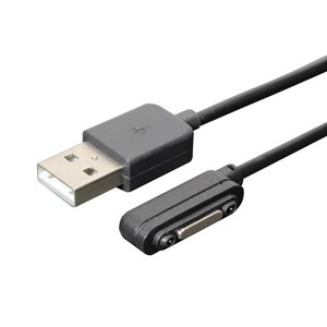 ミヨシ　マグネット端子充電ケーブル　0.6m　SXC-06/BK