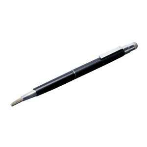 ミヨシ 導電繊維ファイバーヘッドタッチペン なめらか筆ヘッドタイプ　ブラック　STP-11/BK