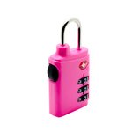 ミヨシ　TSAロック　3ダイヤルタイプ　ピンク　MBZ-TDL/PK