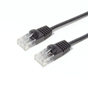 ミヨシ（MCO）　短いLANケーブル　TWS-65BK　0.5m　【5本セット】 　ブラック