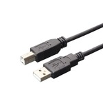 ミヨシ（MCO）　USB2.0対応ケーブル1.5M  USB-N15/BK　【5本セット】 