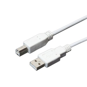 ミヨシ（MCO）　USB2.0対応ケーブル 3M  USB-N30/WH　【5本セット】 