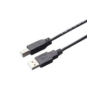 ミヨシ（MCO）　USB2.0対応スリムケーブル1.0M  USB-N10S/BK　【5本セット】 