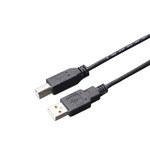 ミヨシ（MCO）　USB2.0対応スリムケーブル2M  USB-N20S/BK　【10本セット】 