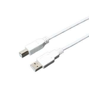 ミヨシ（MCO）　USB2.0対応スリムケーブル2M  USB-N20S/WH　【10本セット】 