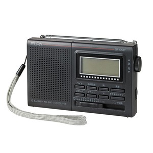 ELPA AM/FM/短波ラジオ 液晶表示 ER-C55T