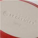 Le Creuset(ルクルーゼ) オーバルディシュ&ラムカン 各2計4点セット アップル