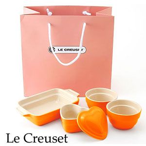 ギフトバッグ入り！Le Creuset 食器 4点セット