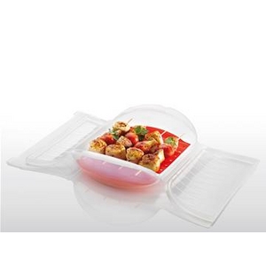 ルクエ・ファミリースチームケース・トレイ付き　専用レシピ（全10品）付き　トマト