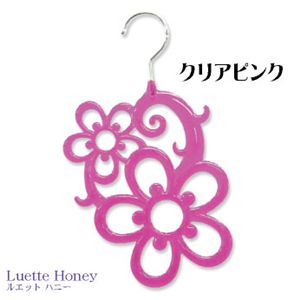 かわいいアクセサリーハンガー ルエット ハニー クリアピンク