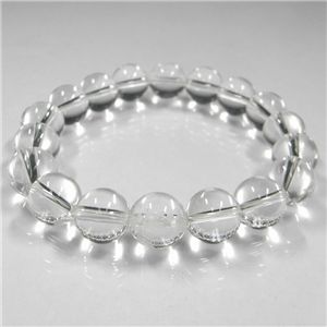 手彫り 白虎（2珠）水晶ブレス　12mm